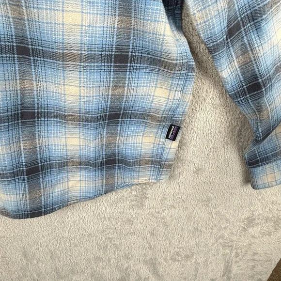 Patagonia Conversion Fjord Flannel Shirt Mens M Blue Cotton Outdoors Casual - Picture 3 of 9